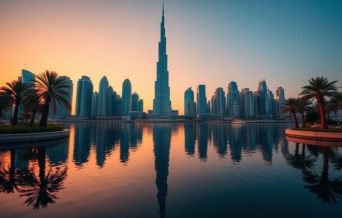 Dubai skyline area intelligence